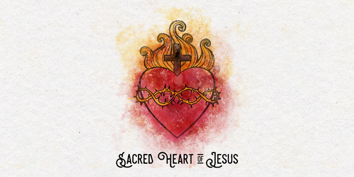 Sacred Heart Fabric, Wallpaper and Home Decor | Spoonflower